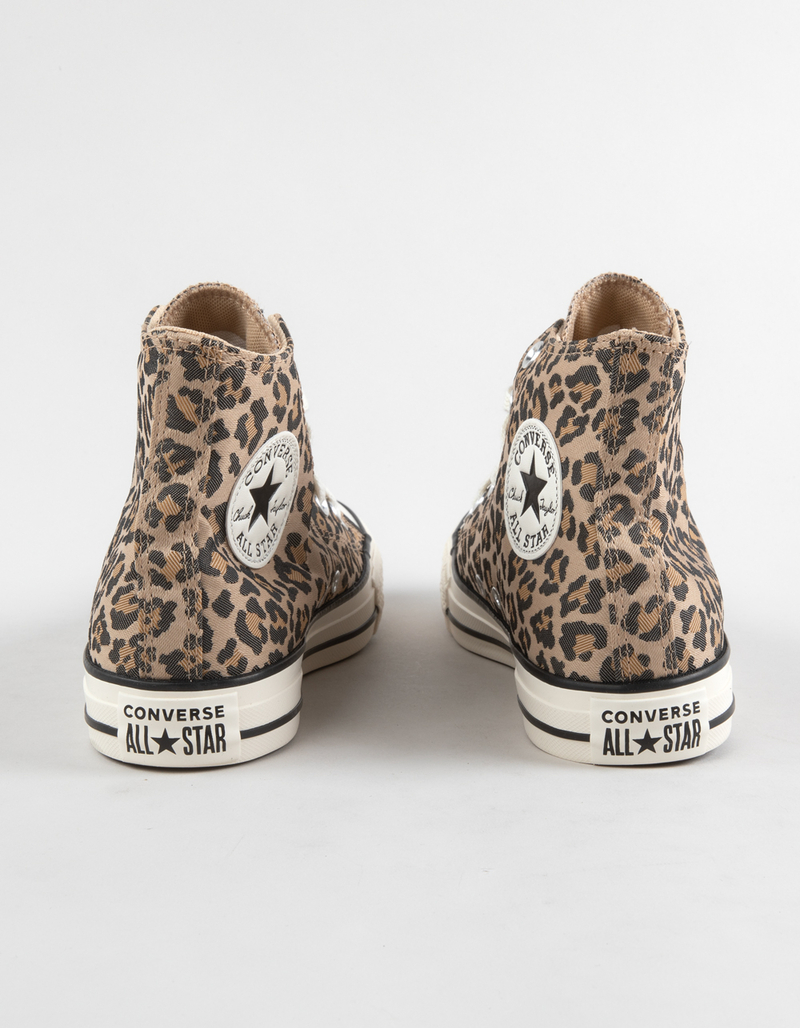 CONVERSE Chuck Taylor All Star Womens Leopard Print High Top Shoes image number 3