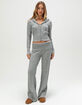 FULL TILT Cable Knit Womens Zip-Up Hoodie image number 2