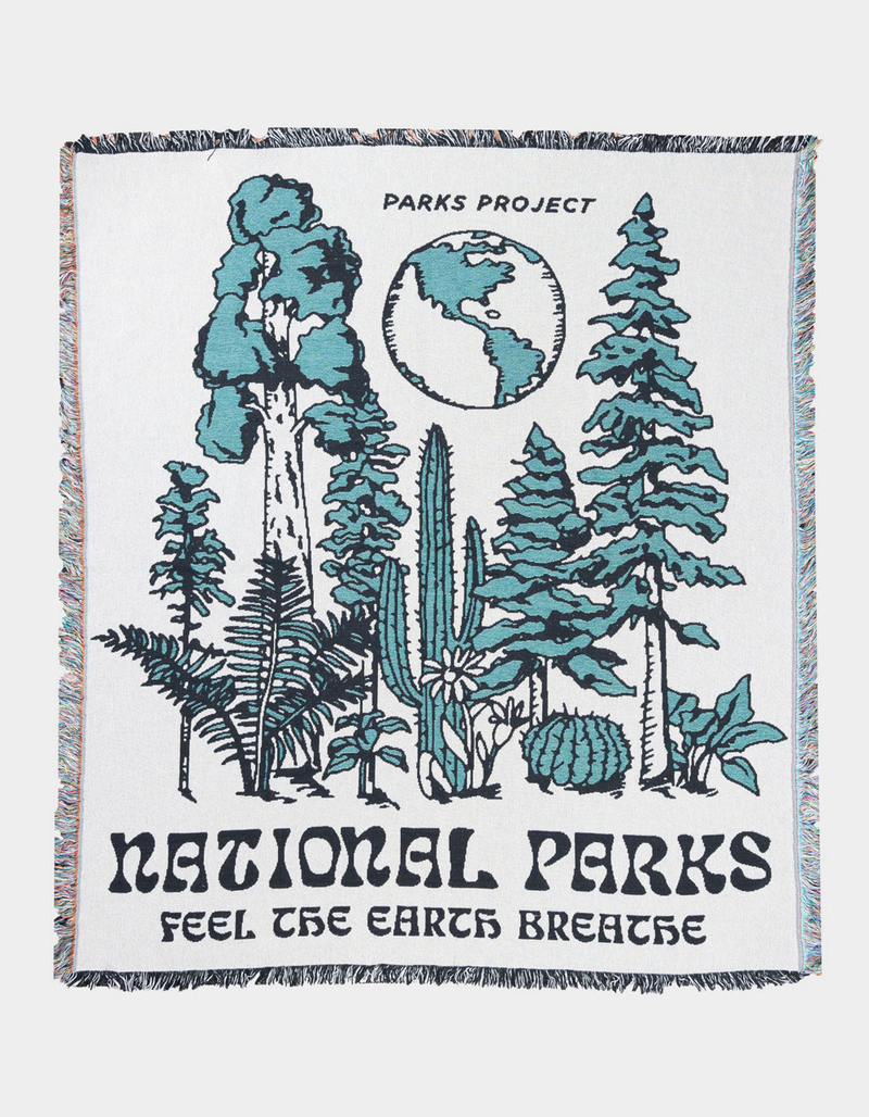 PARKS PROJECT Love Nature Woven Blanket image number 0