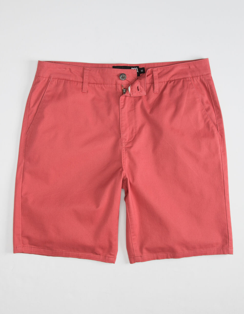 RSQ Mid Length Mens Garnet Chino Shorts image number 4