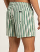 RSQ Simple Stripe Mens 5" Swim Shorts image number 7