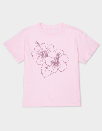 HIBISCUS Duo Outline Unisex Kids Tee Primary Image