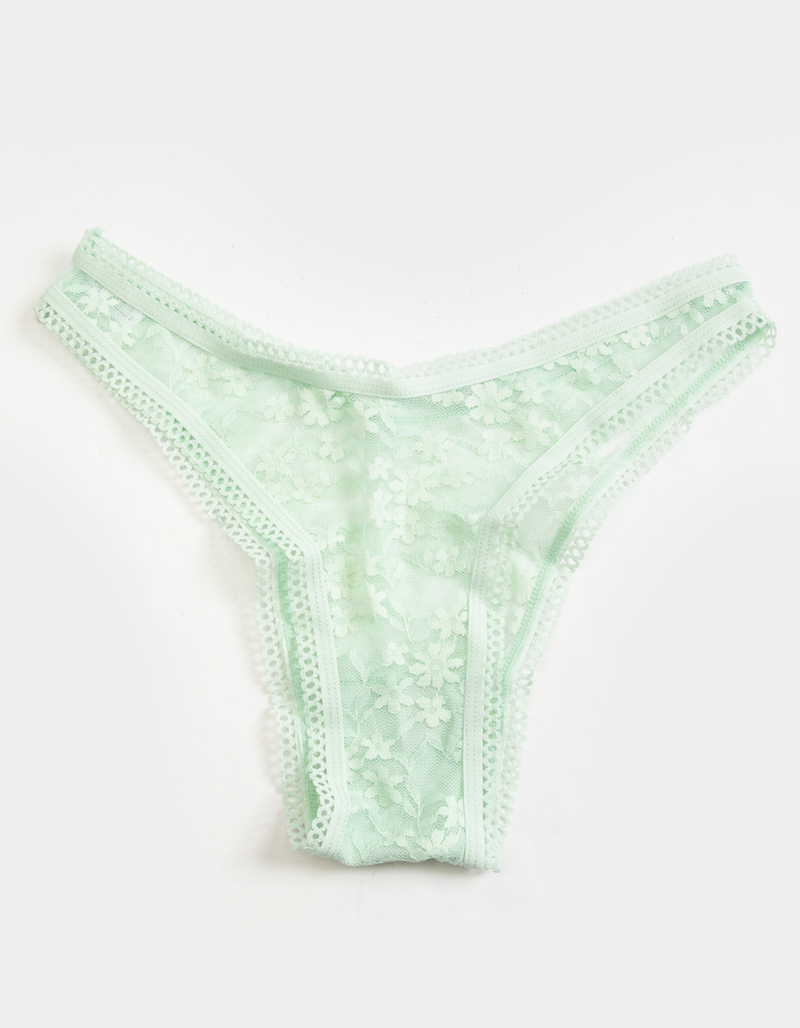 FULL TILT Lace High Leg Cheeky Panties image number 1