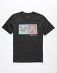 RVCA Balance Black Boys T-Shirt image number 1