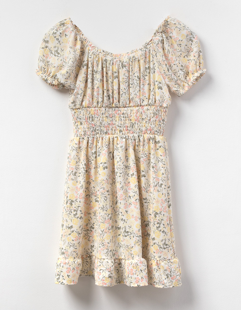 NO COMMENT Emma Girls Smocked Dress image number 1