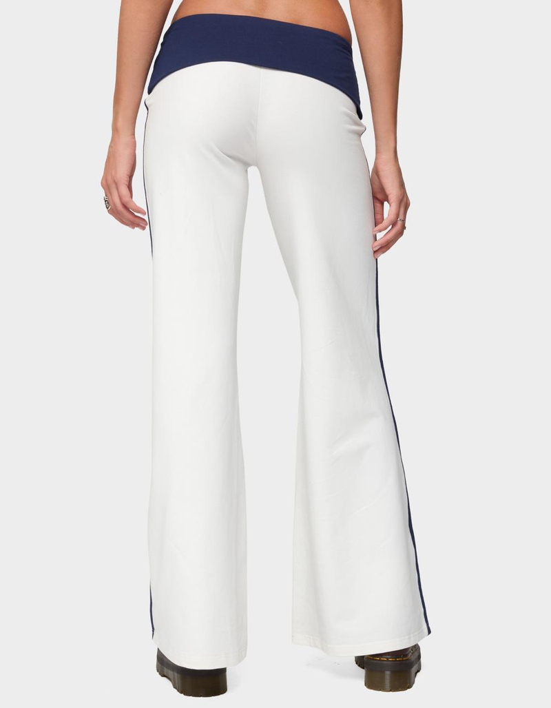 EDIKTED 8 Contrast Fold Over Wide Leg Pants image number 2