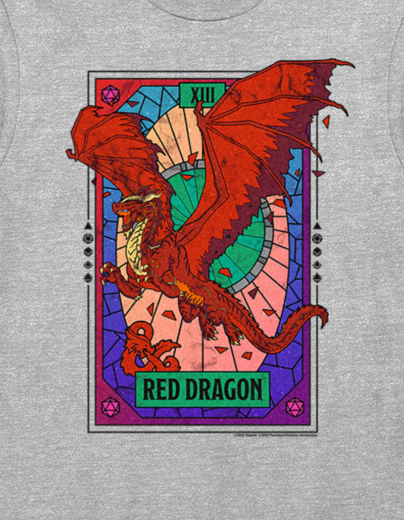 DUNGEONS & DRAGONS Red Dragon Tarot Unisex Tee image number 1