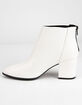 DELICIOUS Clean White Womens Booties image number 3