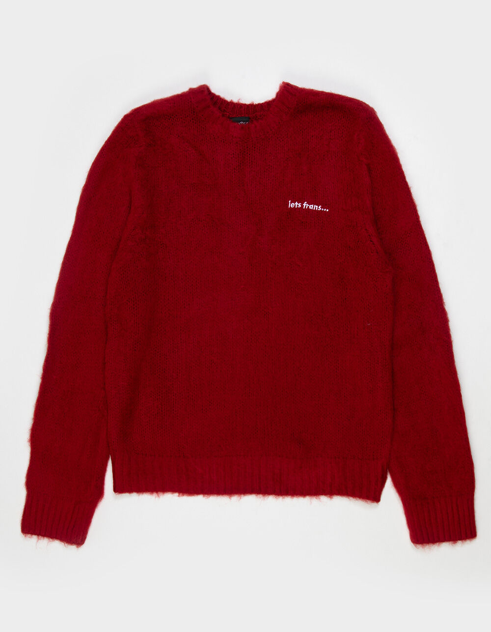 IETS FRANS Brushed Mens Crewneck Sweater - RED | Tillys