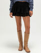FULL TILT Womens Tiered Mini Skort image number 2