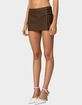 EDIKTED Triple Belt Faux Leather Mini Skort image number 1