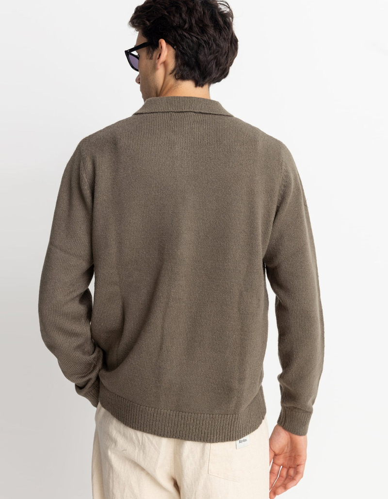 RHYTHM Mohair Mens Long Sleeve Button Up Shirt image number 2