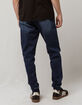 EAST POINTE Knit Indigo Mens Moto Jogger Pants image number 3
