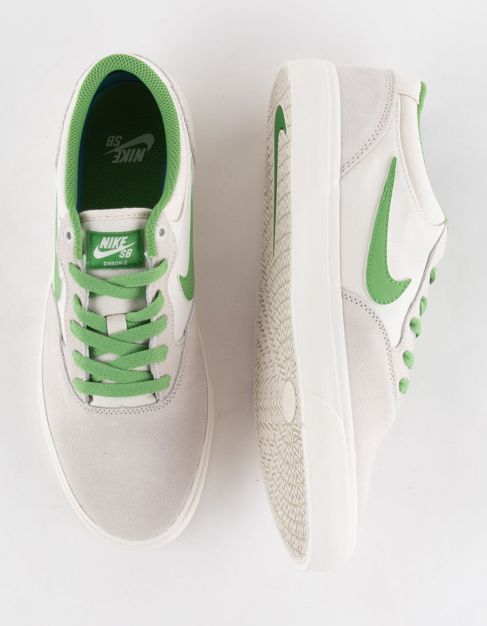 NIKE SB Chron 2 Mens Shoes - WHT/GREEN | Tillys
