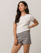 IVY & MAIN Plaid Womens Shorts image number 1