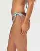 FULL TILT Texture Cheeky Tie Side Bikini Bottoms image number 4