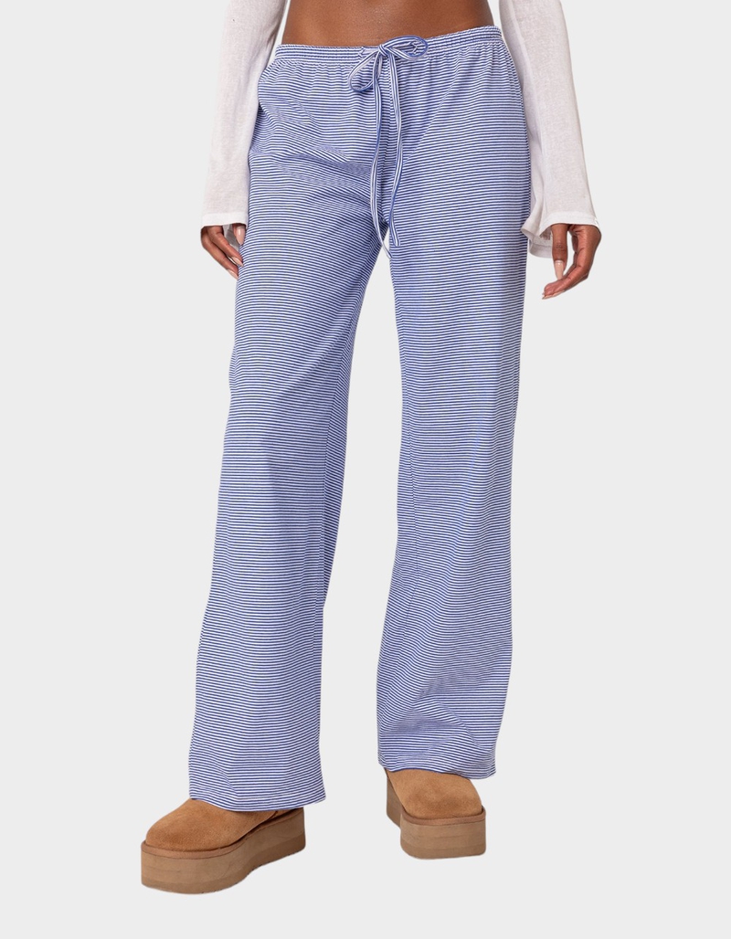 EDIKTED Olivia Striped Loose Fit Pants image number 0