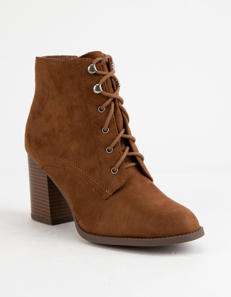 SODA Lurk Chestnut Womens Heeled Booties image number 0