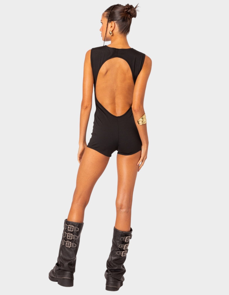 EDIKTED Brynley Open Back Romper image number 3