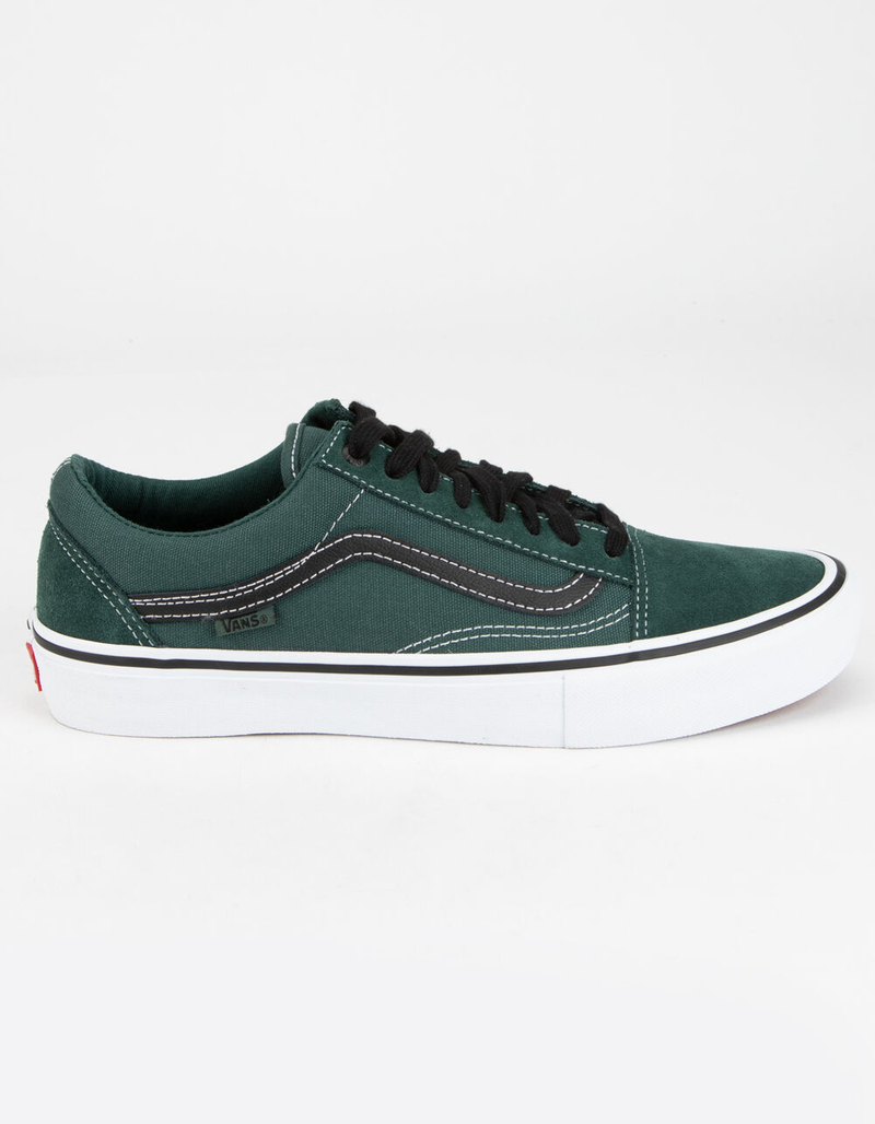 VANS Old Skool Pro Mens Green & Black Shoes image number 0