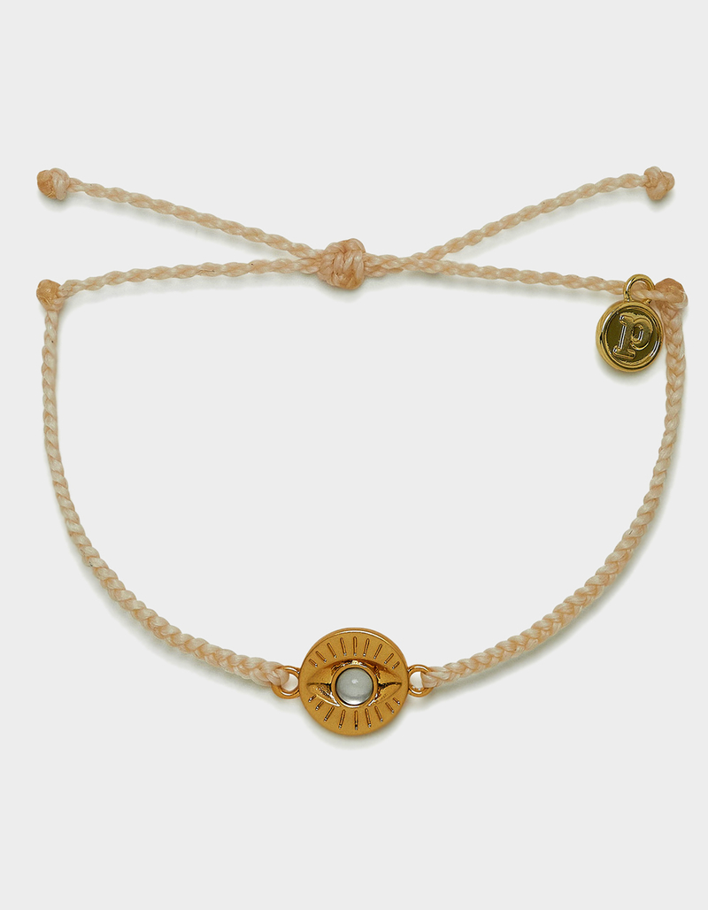 PURA VIDA Gemstone Eye Coin Charm Bracelet image number 0