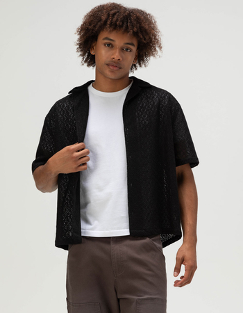 RSQ Mens Lace Camp Shirt Alternative Image