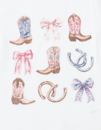 FULL TILT Western Grid Girls Tee Alternative Image
