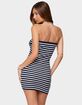 EDIKTED Parisa Strapless Striped Knit Mini Dress image number 3