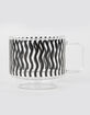 Wiggle Stripe Glass Mug image number 1