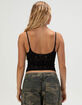 BDG Urban Outfitters Je T'aime Womens Flocked Semi-Sheer Cami image number 4