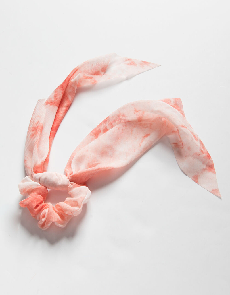 FULL TILT Tie Dye Pony Pink Scrunchie image number 0