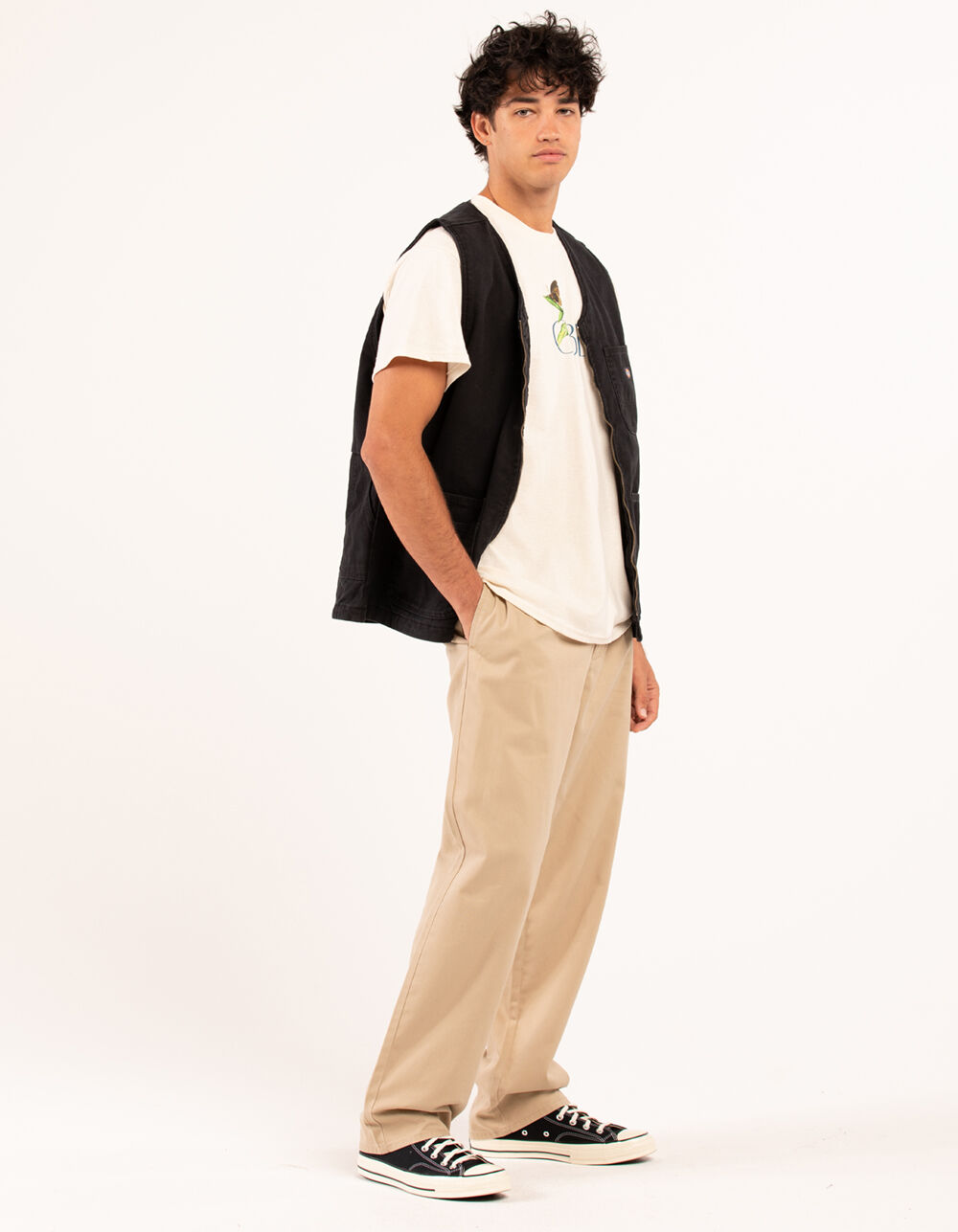 RSQ Mens Baggy Chino Pants - KHAKI - 32x30 | Tillys