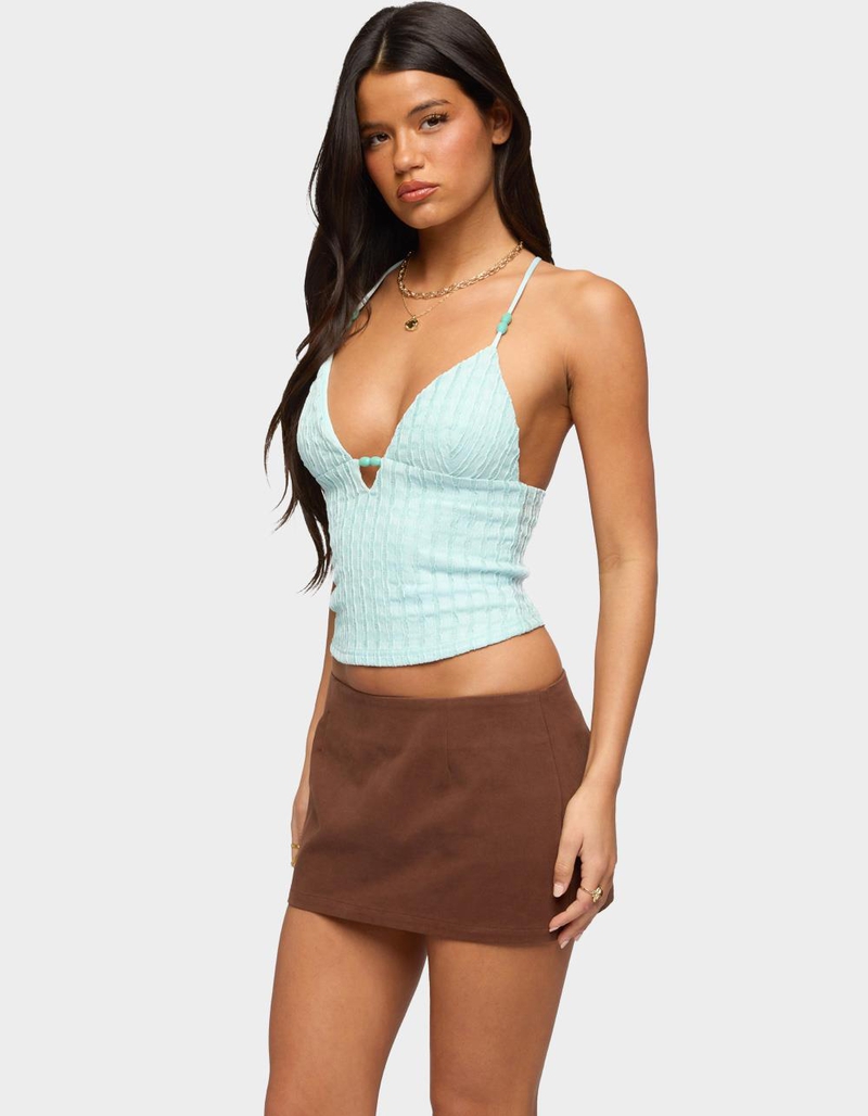 EDIKTED Alitah Bead Textured Tank Top image number 1