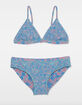 RAISINS Cloud Gazing Girls Reversible Triangle Top Bikini Set image number 1