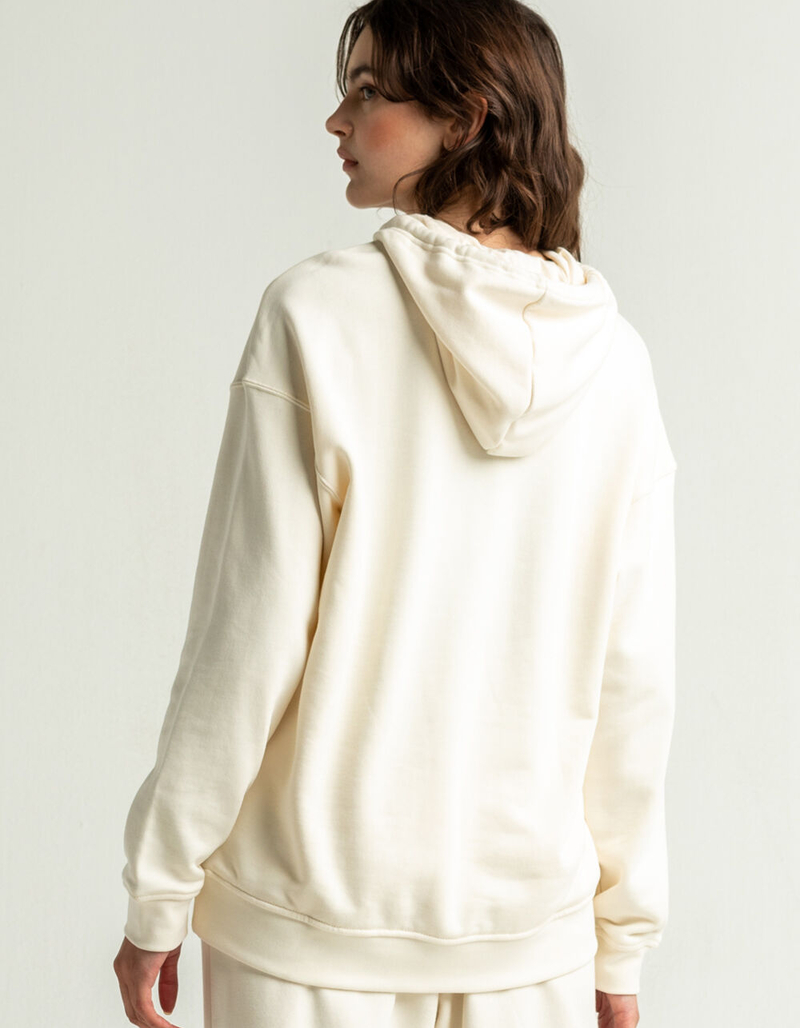 ADIDAS Adicolor Classics Trefoil Womens No-Dye Organic Hoodie image number 2