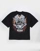 VON DUTCH Wings Rhinestone Mens Boxy Tee image number 1