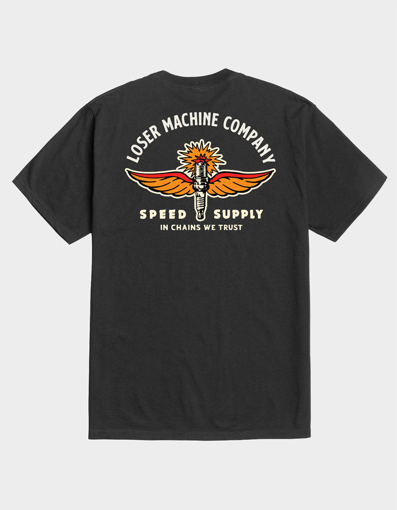 LOSER MACHINE Spark Plug Mens Tee image number 0