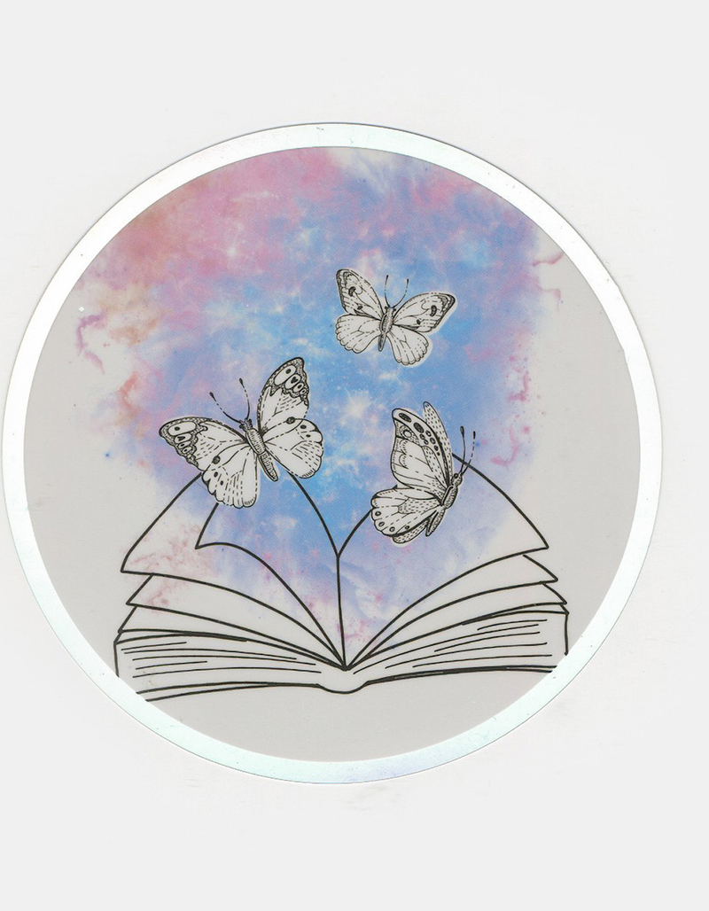 Butterfly Book Sticker image number 1