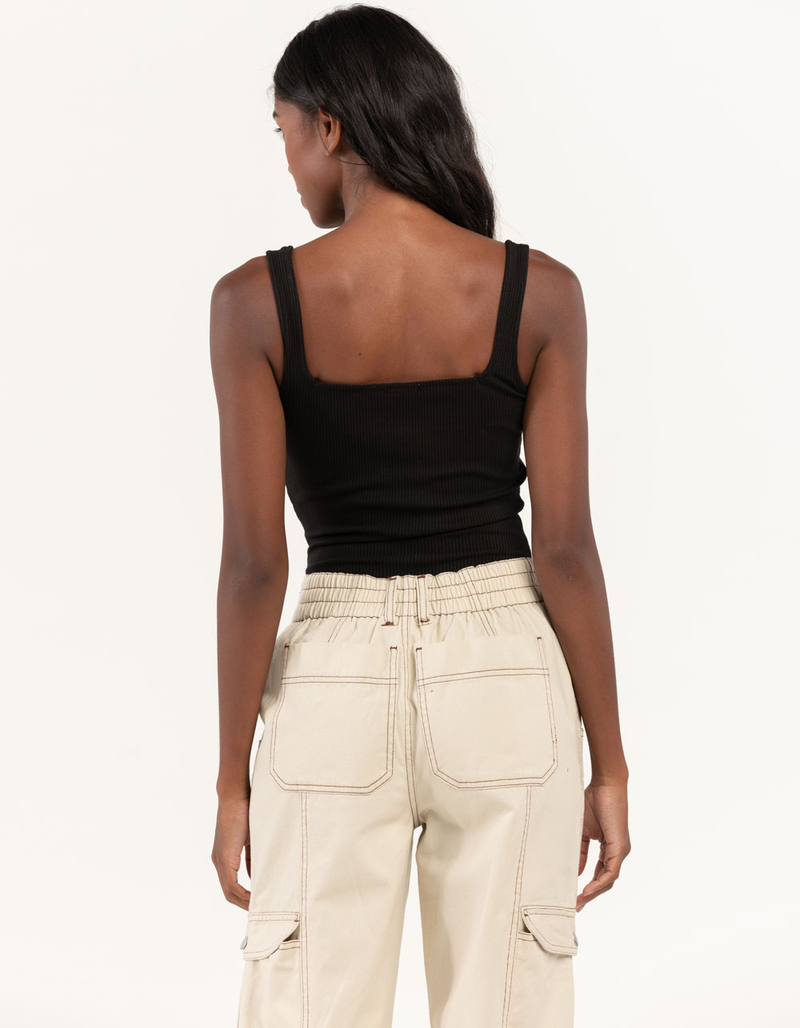 RSQ Womens Square Neck Tank Bodysuit image number 4