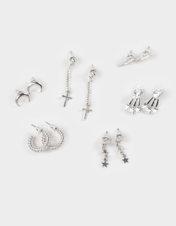 FULL TILT 6 Pack Cross/Star Earrings Primary Image