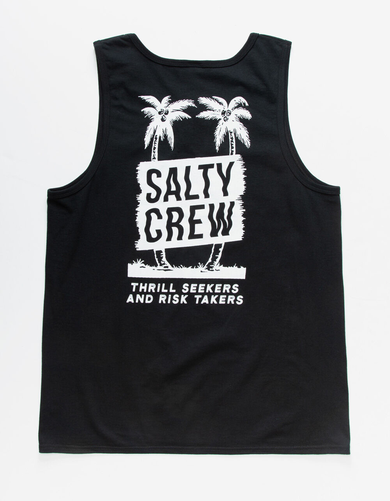 SALTY CREW Wave Palms Mens Black Tank Top image number 0