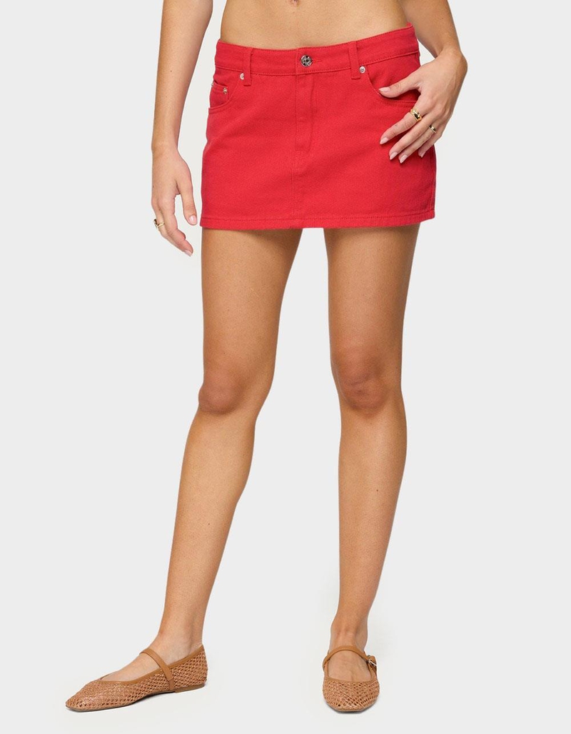 EDIKTED Arbel Denim Mini Skirt image number 0