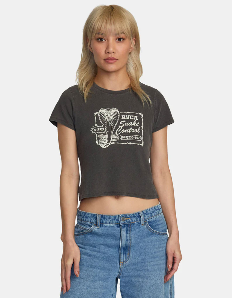 RVCA 411 Womens Crop Tee image number 0