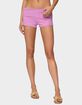 EDIKTED Fleur Fold Over Shorts image number 1