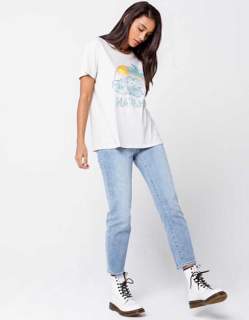 FULL TILT Havana Car Womens Boyfriend Tee image number 3