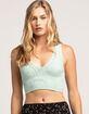 FULL TILT Seamless Textured Deep V Womens Tank Top image number 5
