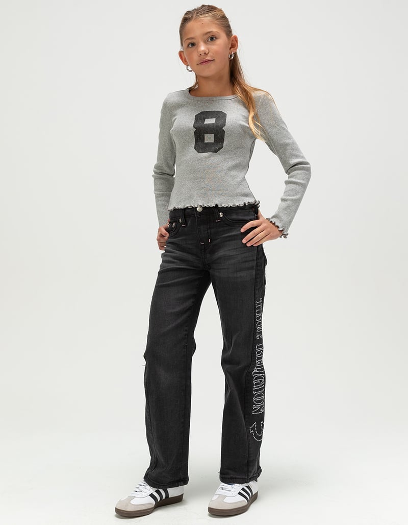 FULL TILT 8 Girls Long Sleeve Baby Tee image number 3