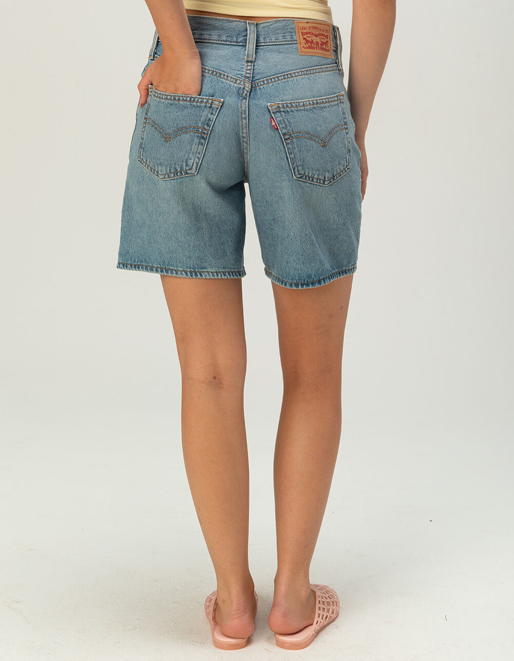 LEVI'S '94 Baggy Mid Thigh Womens Denim Shorts - Study Group