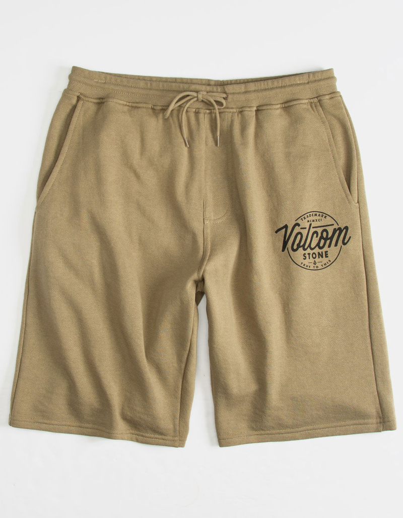 VOLCOM Rainmaker Olive Mens Sweat Shorts image number 0
