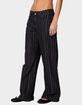 EDIKTED Lace Trim Striped Low Rise Jeans image number 4